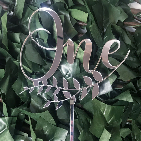 Written Number with Decoration Cake Topper