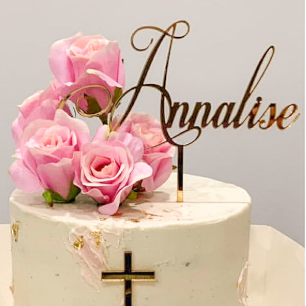 Single Word Cake Topper