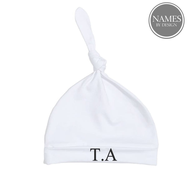 Baby Beanie With Initials Personalised Baby Beanie