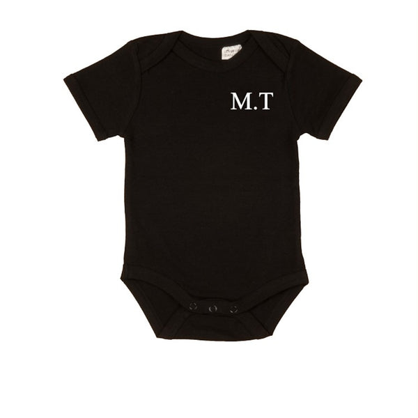 Initials Short Sleeve Bodysuits